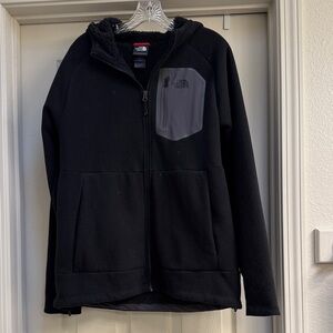 The North Face Black and Gray Fleece Jacket
